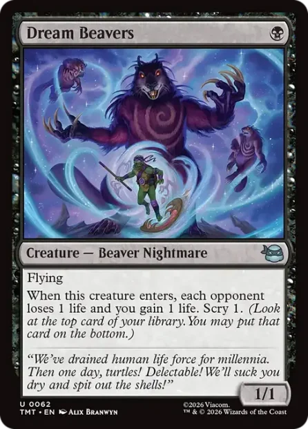 Dream Beavers, Teenage Mutant Ninja Turtles — Magic: The Gathering card