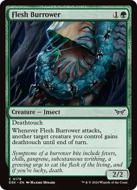 Flesh Burrower, Duskmourn: House of Horror — Magic: The Gathering card