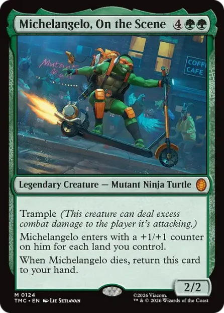 Michelangelo, On the Scene, Teenage Mutant Ninja Turtles Eternal — Magic: The Gathering card
