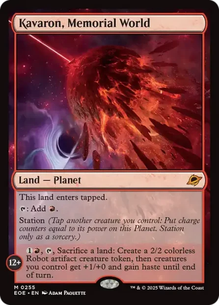 Kavaron, Memorial World, Edge of Eternities — Magic: The Gathering card