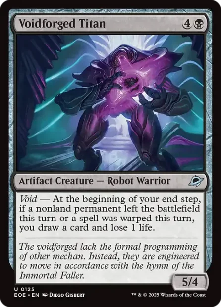 Voidforged Titan, Edge of Eternities — Magic: The Gathering card