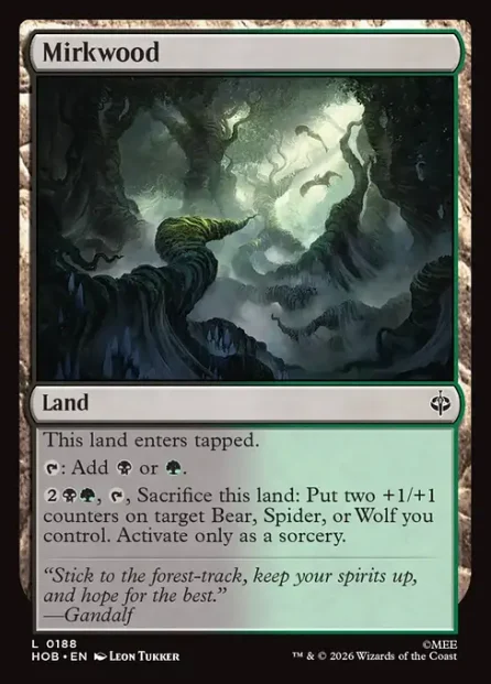 Mirkwood, The Hobbit — Magic: The Gathering card