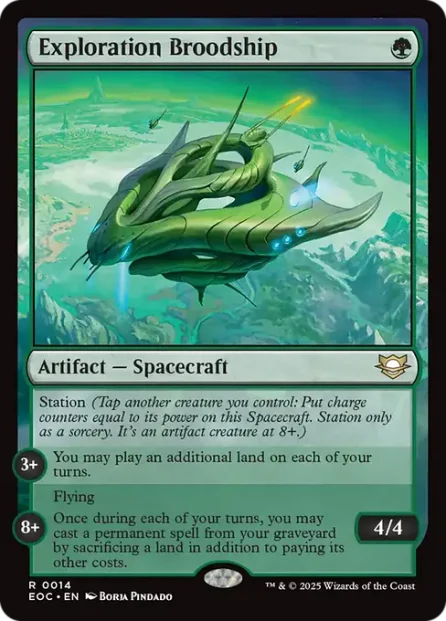 Exploration Broodship, Edge of Eternities Commander — Magic: The Gathering card