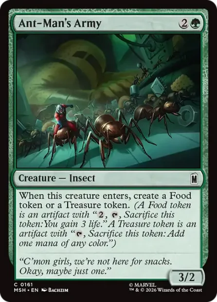 Ant-Man's Army, Marvel Super Heroes — Magic: The Gathering card