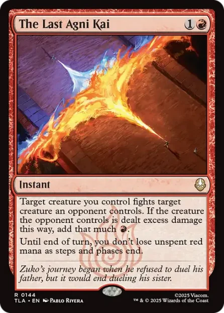 The Last Agni Kai, Avatar: The Last Airbender — Magic: The Gathering card