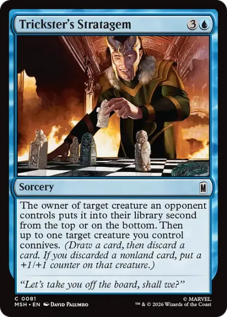 Trickster's Stratagem, Marvel Super Heroes — Magic: The Gathering card