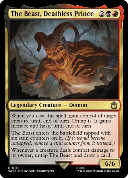 The Beast, Deathless Prince, Doctor Who — Magic: The Gathering card