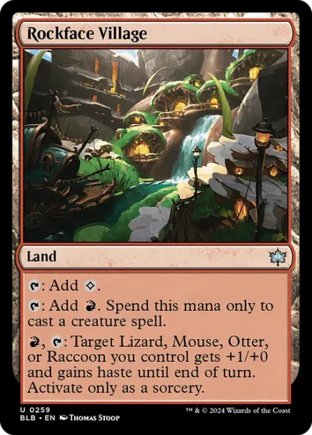 Rockface Village, Bloomburrow — Magic: The Gathering card