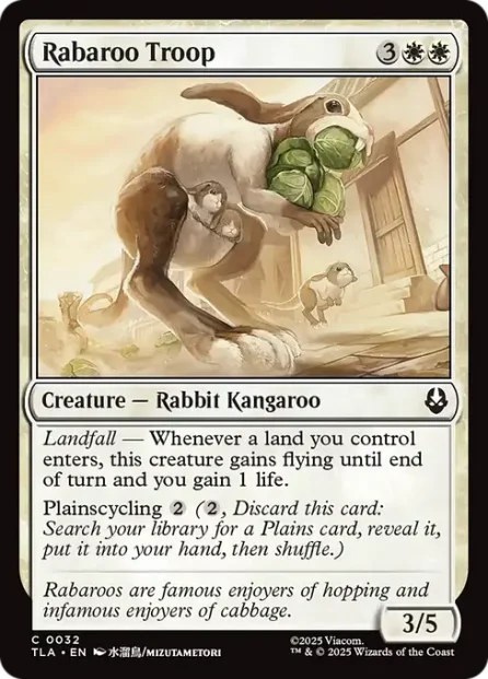 Rabaroo Troop, Avatar: The Last Airbender — Magic: The Gathering card