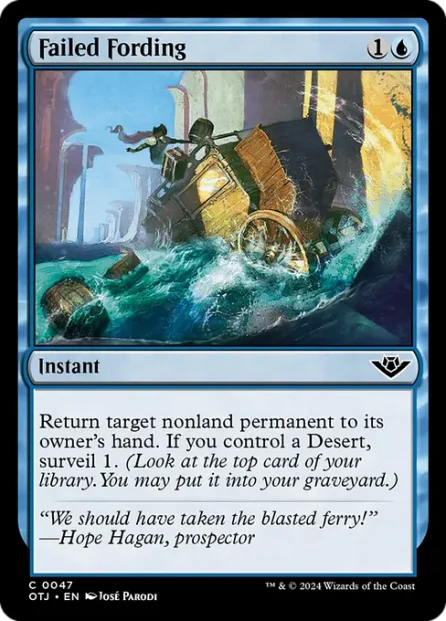Failed Fording, Outlaws of Thunder Junction — Magic: The Gathering card