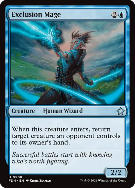 Exclusion Mage, Foundations — Magic: The Gathering card