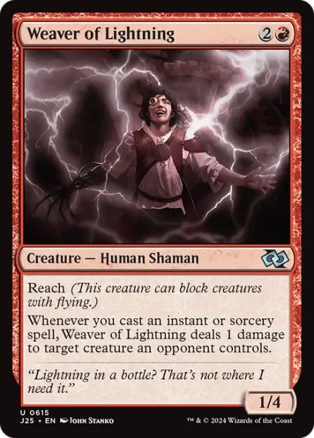 Weaver of Lightning, Foundations Jumpstart — Magic: The Gathering card