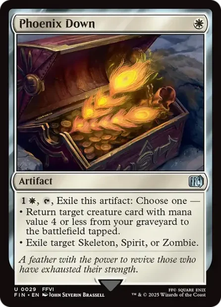 Phoenix Down, Final Fantasy — Magic: The Gathering card