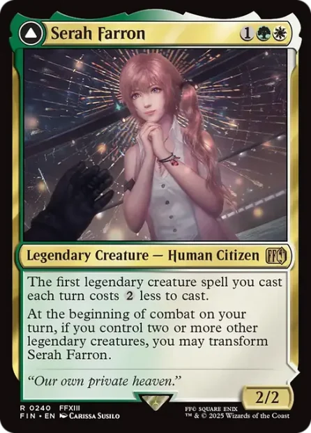 Serah Farron // Crystallized Serah, Final Fantasy — Magic: The Gathering card
