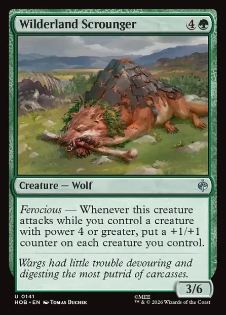 Wilderland Scrounger, The Hobbit — Magic: The Gathering card