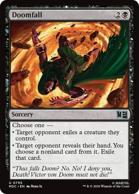 Doomfall, Marvel Super Heroes Commander — Magic: The Gathering card