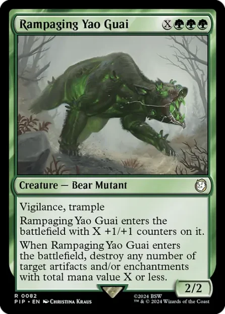 Rampaging Yao Guai, Fallout — Magic: The Gathering card