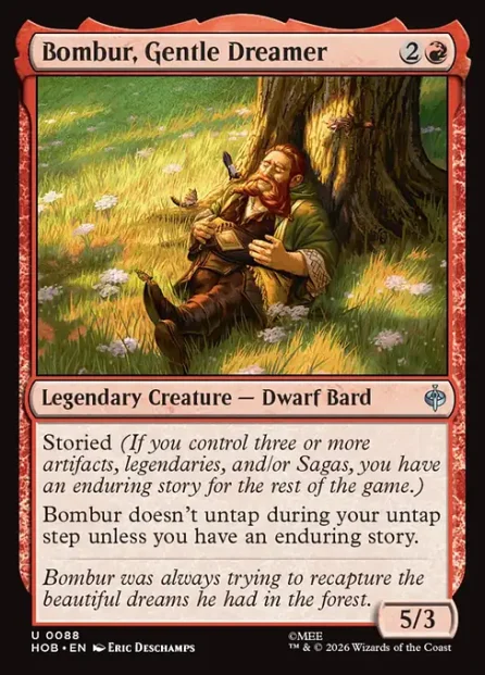 Bombur, Gentle Dreamer, The Hobbit — Magic: The Gathering card