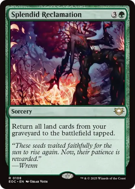 Splendid Reclamation, Edge of Eternities Commander — Magic: The Gathering card