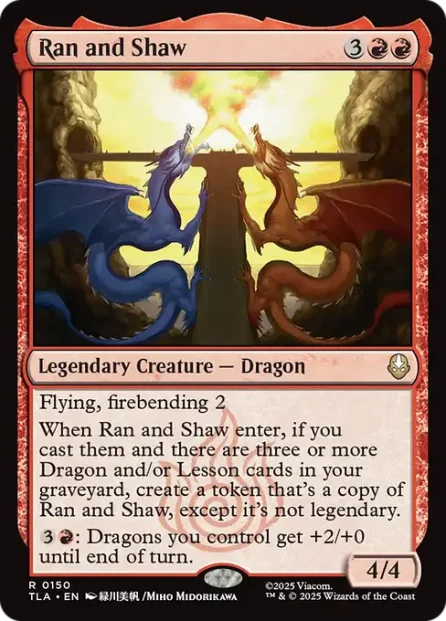 Ran and Shaw, Avatar: The Last Airbender — Magic: The Gathering card