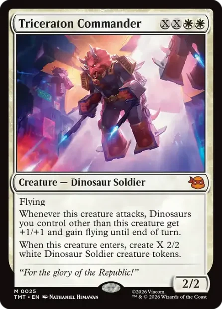 Triceraton Commander, Teenage Mutant Ninja Turtles — Magic: The Gathering card