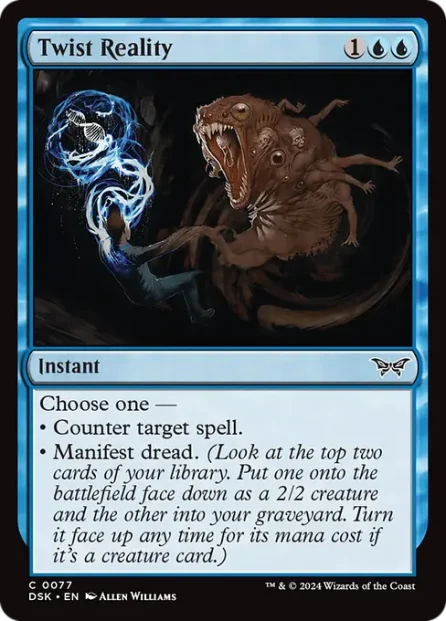 Twist Reality, Duskmourn: House of Horror — Magic: The Gathering card