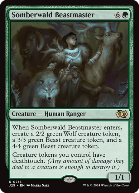 Somberwald Beastmaster, Foundations Jumpstart — Magic: The Gathering card