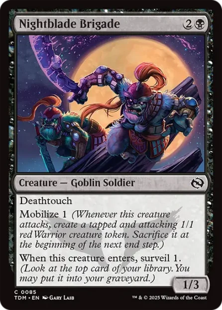 Nightblade Brigade, Tarkir: Dragonstorm — Magic: The Gathering card