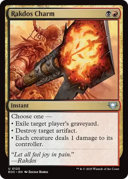 Rakdos Charm, Edge of Eternities Commander — Magic: The Gathering card