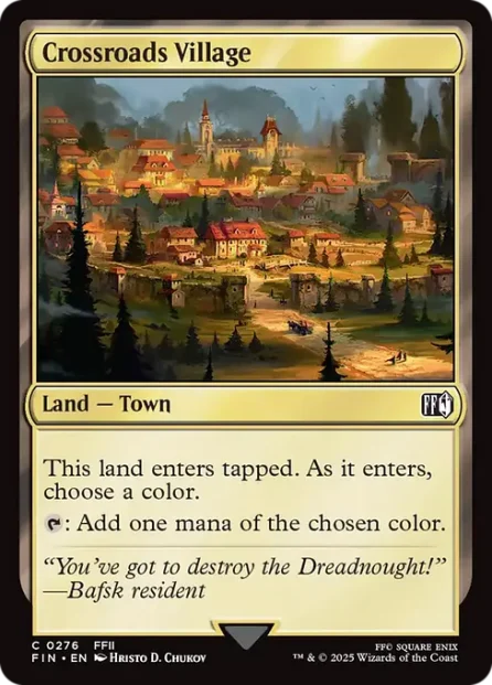 Crossroads Village, Final Fantasy — Magic: The Gathering card