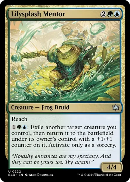 Lilysplash Mentor, Bloomburrow — Magic: The Gathering card