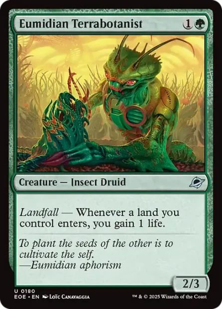 Eumidian Terrabotanist, Edge of Eternities — Magic: The Gathering card