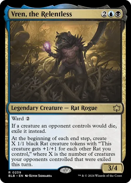 Vren, the Relentless, Bloomburrow — Magic: The Gathering card