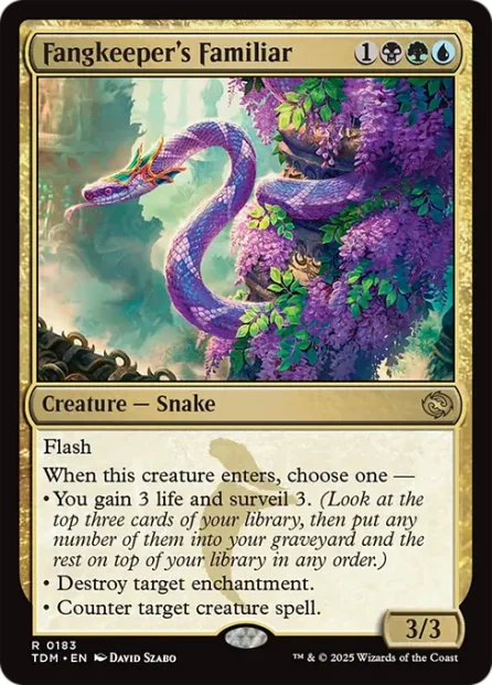 Fangkeeper's Familiar, Tarkir: Dragonstorm — Magic: The Gathering card