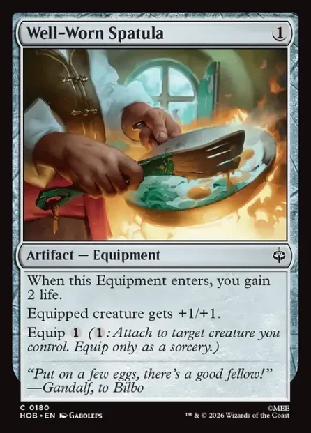 Well-Worn Spatula, The Hobbit — Magic: The Gathering card