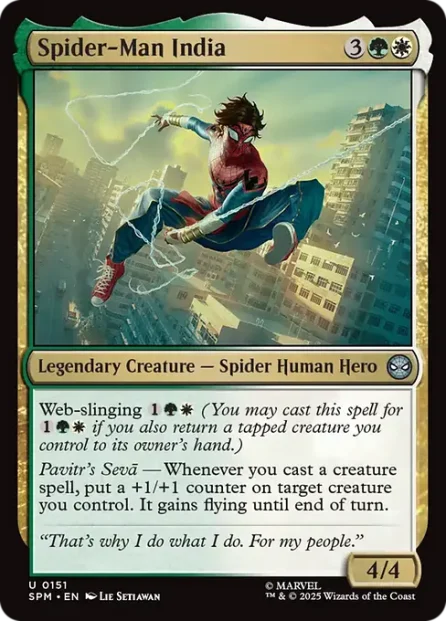 Spider-Man India, Marvel's Spider-Man — Magic: The Gathering card