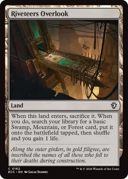Riveteers Overlook, Lorwyn Eclipsed Commander — Magic: The Gathering card