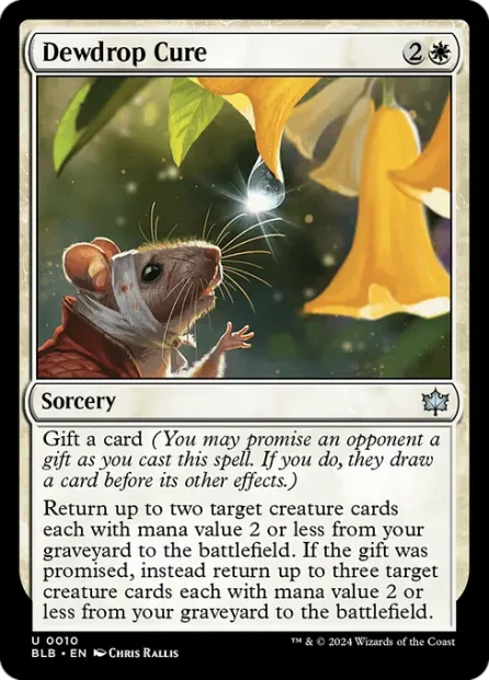 Dewdrop Cure, Bloomburrow — Magic: The Gathering card
