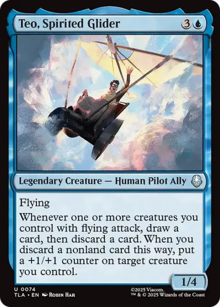 Teo, Spirited Glider, Avatar: The Last Airbender — Magic: The Gathering card