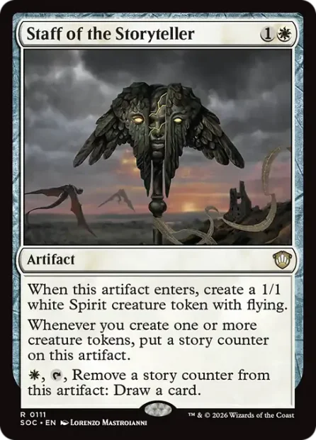Staff of the Storyteller, Secrets of Strixhaven Commander — Magic: The Gathering card