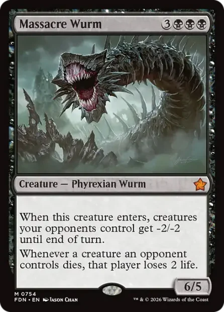 Massacre Wurm, Foundations — Magic: The Gathering card