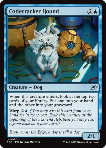 Codecracker Hound, Edge of Eternities — Magic: The Gathering card