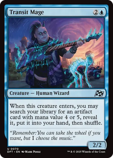 Transit Mage, Aetherdrift — Magic: The Gathering card