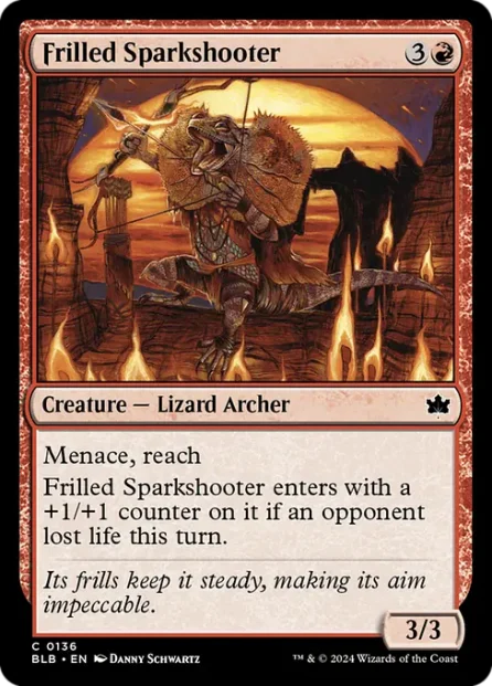 Frilled Sparkshooter, Bloomburrow — Magic: The Gathering card