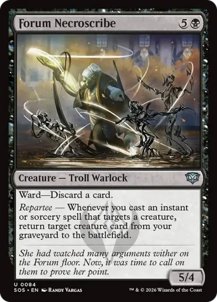 Forum Necroscribe, Secrets of Strixhaven — Magic: The Gathering card