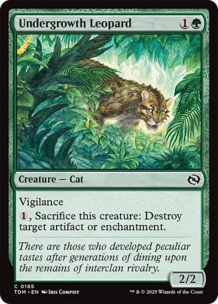 Undergrowth Leopard, Tarkir: Dragonstorm — Magic: The Gathering card