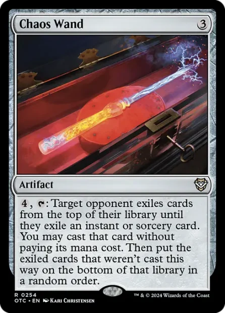 Chaos Wand, Outlaws of Thunder Junction Commander — Magic: The Gathering card