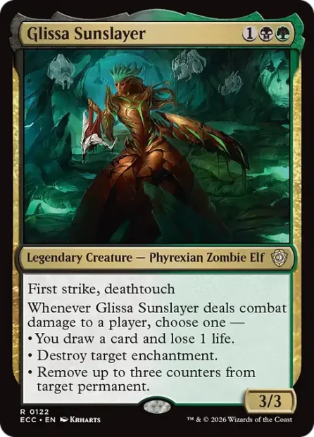 Glissa Sunslayer, Lorwyn Eclipsed Commander — Magic: The Gathering card