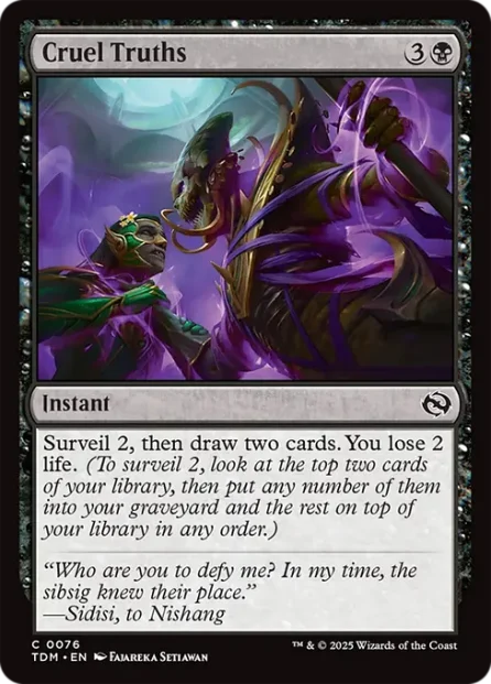 Cruel Truths, Tarkir: Dragonstorm — Magic: The Gathering card