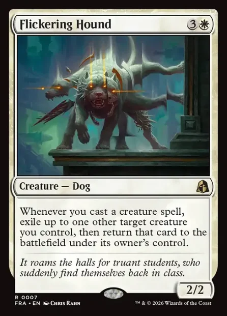 Flickering Hound, Reality Fracture — Magic: The Gathering card
